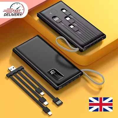 9000000mAh Power Bank Fast charger Pack External USB Battery For Mobile Phone UK - Image 1 of 4