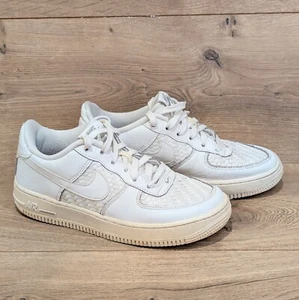 Nike Air Force 1 Low LV8 Summit bianco tessuto 820438-105 bambino taglia 4 anni - Foto 1 di 13