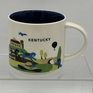 Taza de café Starbucks Kentucky You Are Here Collection 14 oz 2014 Derby Banjo - Imagen 1 de 6