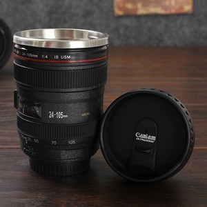 Camera Lens Coffee Mug Cup Tea Travel Photo Funny DSLR Stainless Steel Thermos*1