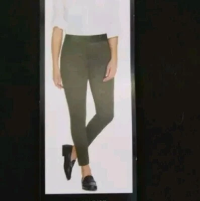 Pantalones ajustados de tiro alto Buffalo para mujer Tencel verde militar talla S- nuevos con etiquetas Foto 1 de 4