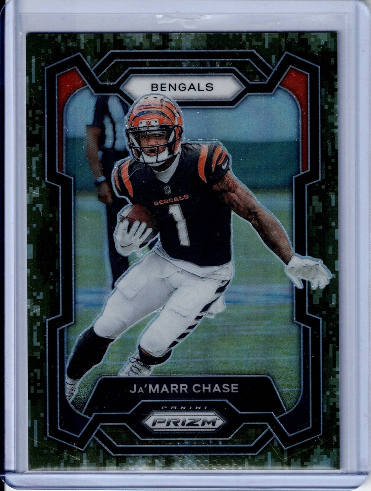 2023 Panini Prizm Ja'Marr Chase Forest Camo 56 06/15