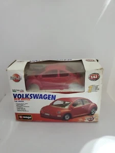 Bburago VOLKSWAGEN Beetle Code 49426 1/43 Metal Kit Bburago RED New - Picture 1 of 9