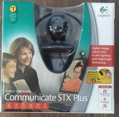 Logitech Quickcam Communicate STX Plus Webcam Camera - BRAND NEW!! - Image 1 of 4