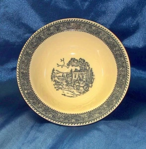 Cuenco de cereales vintage Homer Laughlin Shakespeare Country Rim - Imagen 1 de 2