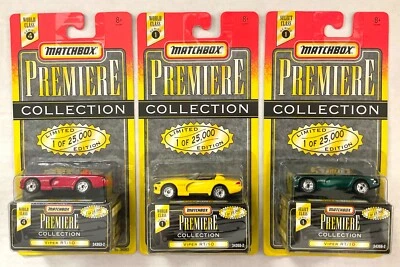 Matchbox Premiere Collection DODGE VIPER R/T Lot of 3 Different Colors! - Image 1 of 4