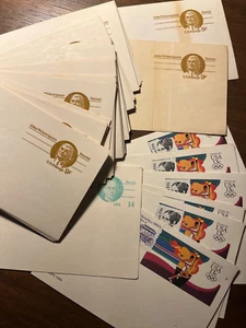 Old USPS Postcards Some Olympics w/1c Stamps Unused 9, 14 Cents, 1970's - 80's - Picture 1 of 4