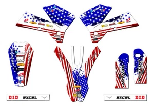 2007 XCF-W MERICA Usa Senge Graphics Kit Compatible with KTM - Picture 1 of 10