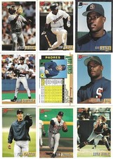 1993 Bowman Baseball San Diego Padres Complete Team Set (24)