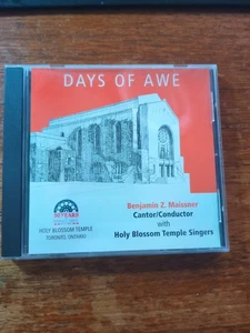 Days of Awe Benjamin Z Maissner Cantor Holy Blossom Temple Singers CD A+++ Cond. - Imagen 1 de 7