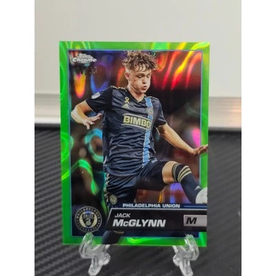 2023 Topps Chrome MLS Jack McGlynn Neon Green Lava Refractor 81/99 #1 - Image 1 of 4