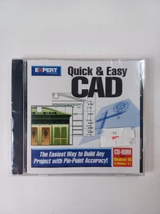 Expert Software Quick & Easy CAD CD-ROM windows 95 3.1 Vintage PC New Sealed - Picture 1 of 3