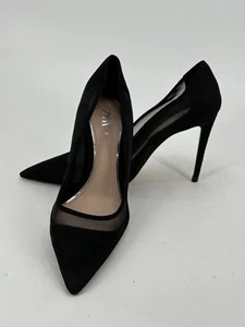Zara schwarze Mesh Stilettos 4" High Heel Damengröße 42 US 11 - Bild 1 von 14