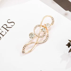 Multifunktionale Brosche Anstecknadel für Schal und Anzüge mit Diamant Nieten - Picture 1 of 6