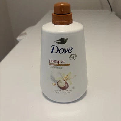 Dove Pamper Body Wash Pump - Shea Butter & Vanilla 24hr Lotion-Soft Skin - Image 1 of 2