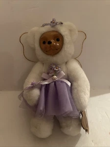 Vintage Raikes Orso Molla 38580 Faccia in Legno Gambe Snodate Ha Etichetta - Foto 1 di 6