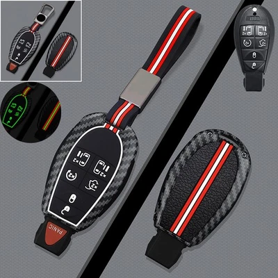 Zinc Alloy Silicone Car Key Case Cover For Jeep For Chrysler For Dodge Caravan Foto 1 de 4