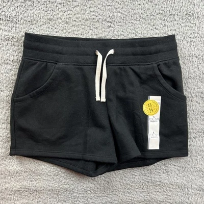 Cat & Jack Girls Size Large 10/12 Fleece Shorts Black - Image 1 of 4