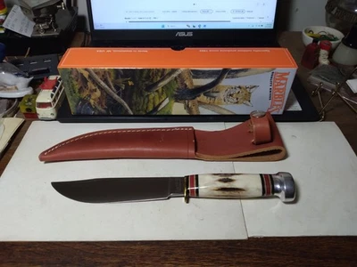  Canicas raras Gladstone MI. Cuchillo Experto - Mango de Ciervo Hoja de 6" Foto 1 de 4