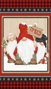 Weihnachtswichtel Wichtel Holzplatte rot Büffel Karo Baumwollstoff - Bild 1 von 1