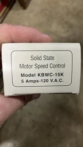 KBWC-15K Solid State Motor Speed Control 5 Amps 120 VAC bv d1 - Picture 1 of 1