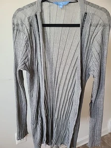 Women's Ribbed Duster Cardigan - Picture 1 of 7