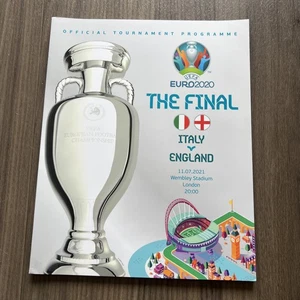 * 2020 EURO FINAL OFFICIAL PROGRAMME - ENGLAND v ITALY - 11th July 2021 * - Picture 1 of 1