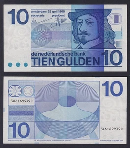 Banconota Olanda 10 gulden 1968 P.-91b SPL+/XF+ - Imagen 1 de 2