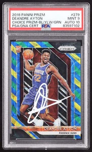 Deandre Ayton Signed 2018-19 Panini Prizm Prizms Choice Blue Yellow and Green #2 - Picture 1 of 2