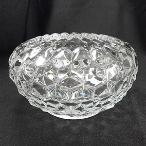 Glasschale mit Schalenfuß, 8" breit, FOSTORIA American, Vintage MCM, klare Vase - Bild 1 von 10