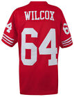 Dave Wilcox Red Custom Football Jersey (Size X-Large)