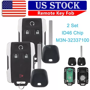 2 For 2014-2018 GMC Sierra 1500 2500 HD Remote Control Fob and B119 Ignition Key - Bild 1 von 11