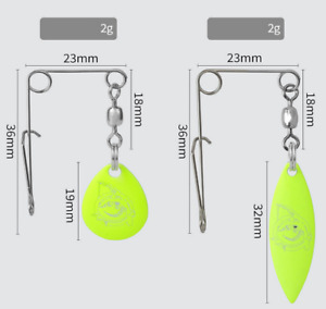 20pcs/pack Fishing Lure Metal Spinner Bait Bass Tackle Crankbait Spoon Trout 2g