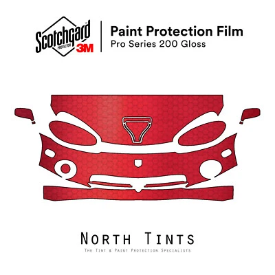 Kit de sutiã transparente Dodge Viper GTS 1998-2002 3M PRO filme de proteção de pintura pré-cortado PPF - Imagem 1 de 4