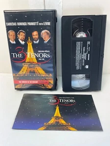 TESTED The 3 Tenors Live VHS Paris 1998 Three Clamshell Opera Pavarotti *Booklet - Picture 1 of 10