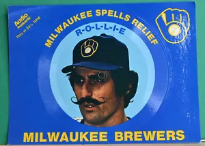1982 Milwaukee Brewers Rollie Fingers Audio Postkarte sprechende Baseballkarte - Bild 1 von 2