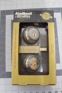 Kwikset UltraMax Signatures Deadbolt Lock BRONZE Titanium 99850-036 BRAND NEW - Picture 1 of 6