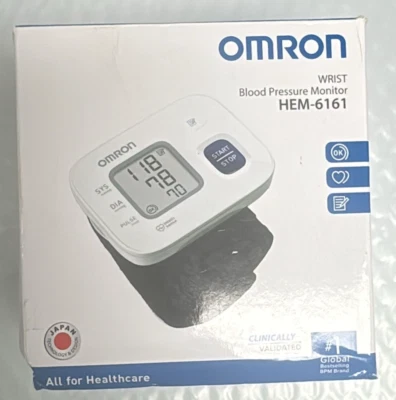 OMRON Wrist Blood Pressure Monitor Sphygmomanometer - HEM-6161 - Image 1 of 4