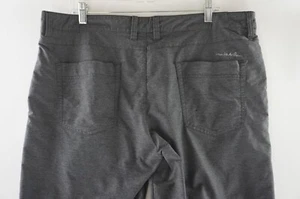 Travis Mathew Size 38 Gray Straight Golf Pants Mid Rise Slash Pockets Logo Men - Picture 1 of 10