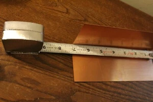 4 Pieces Copper Chimney/Flue Step Flashing 2 1/2" X 2 1/2" X 7" - Picture 1 of 5