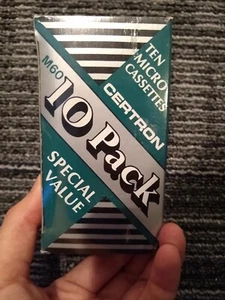 Microcassettes en blanco Certron M60 de colección - 10 horas de tiempo de grabación NUEVO sellado  - Imagen 1 de 6