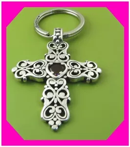BRIGHTON ENDLOSE LIEBE Herz rot Kristall silber Schlüsselanhänger Keychain Preloved Rarität - Bild 1 von 2