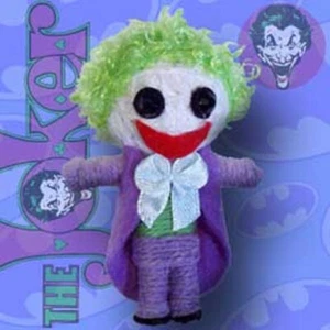 The Joker Multicolor Handmade String Doll Vintage Keychain - Picture 1 of 1