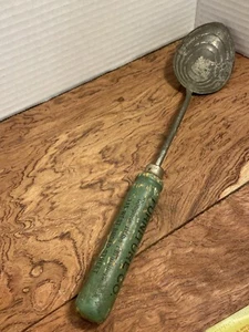 Antique Spoon with  Green Wooden Handle adv. Rosen's Furniture Co. PA. #M - Picture 1 of 6
