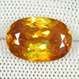 10.79 ct SUPERB MULTI COLOR SPARKLING 100% NATURAL SPHALERITE - Oval See Vdo WR - Picture 1 of 3