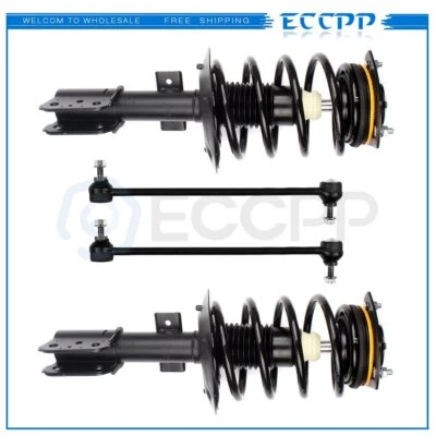 Front Side 16" & 17" Wheels Struts + Sway Bar Links for 04-08 Pontiac Grand Prix Foto 1 de 4