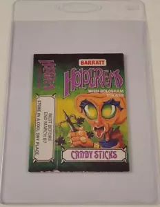1986 HOLOGREMS Barratt CANDY STICK EMPTY PACK Hologram Sticker Card Box ALIEN B - Picture 1 of 3