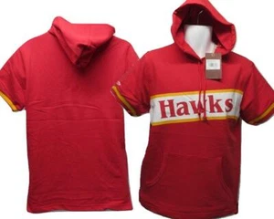 New Atlanta Hawks Mens Sizes S-M-L-XL-2XL Mitchell & Ness Red Hoodie $85 - Picture 1 of 11