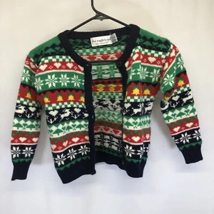 The Eagles Eye Kids Large 1993 Christmas Sweater Fair Isles Style Acrylic - Picture 1 of 13