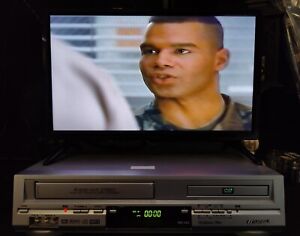 Sansui VRDVD4000A DVD Hi-Fi Stereo VCR VHS Combo Player w/ Remote & AV Cable
